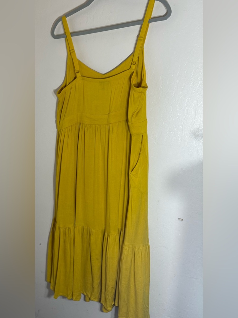 Torrid Rayon Slub Tiered Midi Dress NWT - Picture 6 of 6